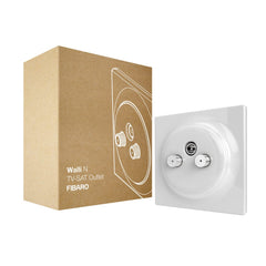 FIBARO Walli N TV-SAT Outlet - SMAART Homes UK