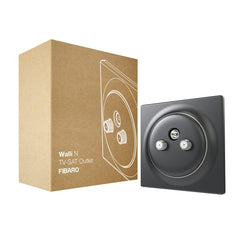 FIBARO Walli N TV-SAT Outlet - SMAART Homes UK