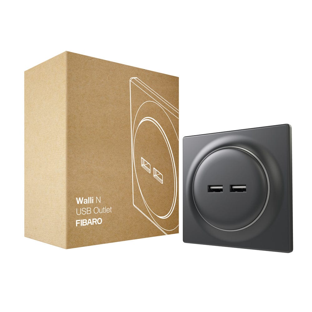 Fibaro Walli N USB Outlet - SMAART Homes UK